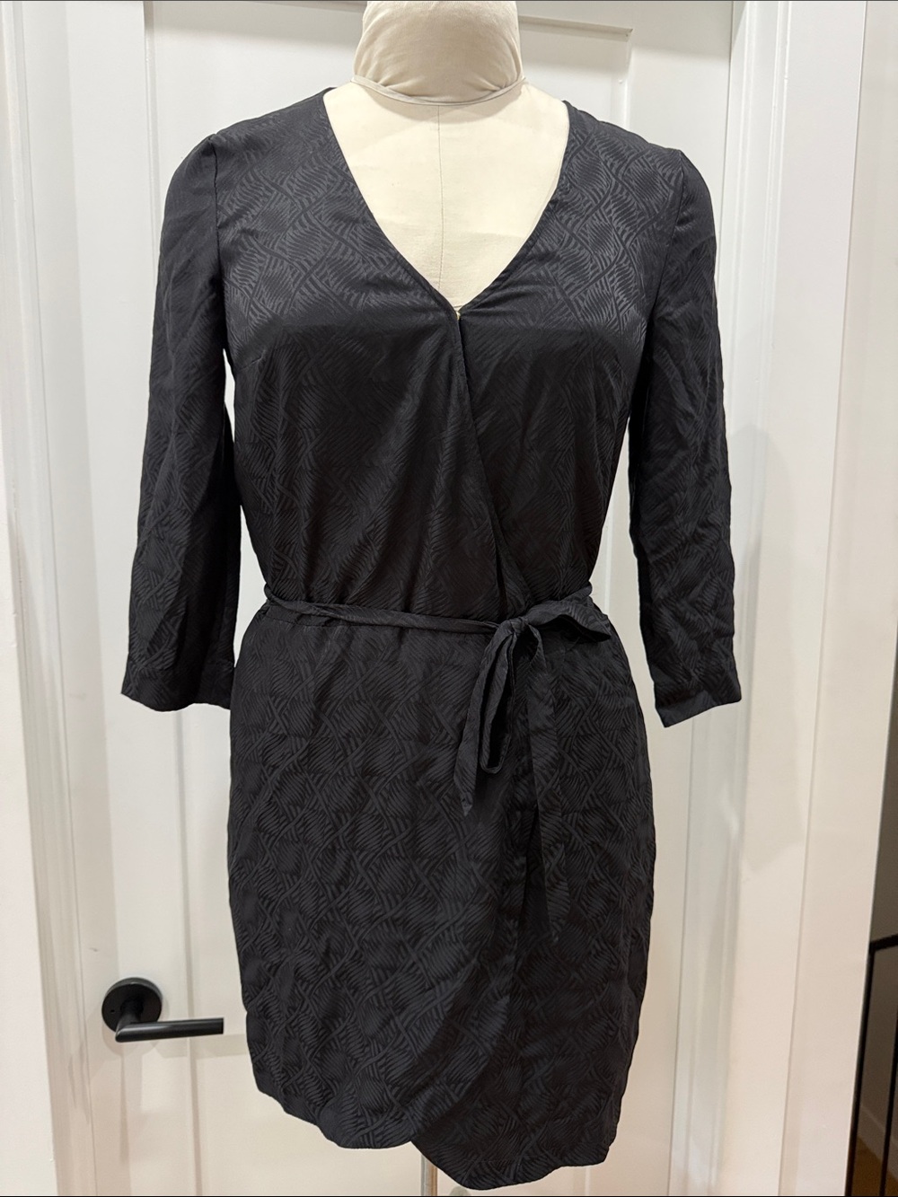 Sezane Silk Wrap Dress 4/36